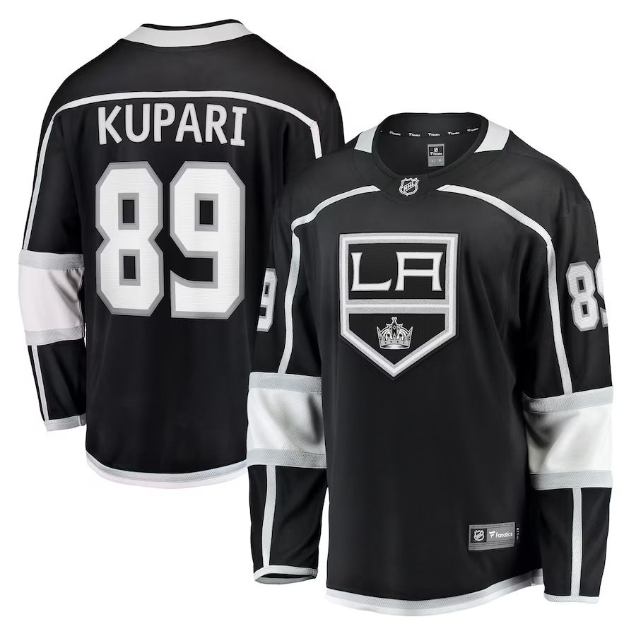 Men Los Angeles Kings #89 Rasmus Kupari Fanatics Branded Black Home Breakaway Player NHL Jersey->los angeles kings->NHL Jersey